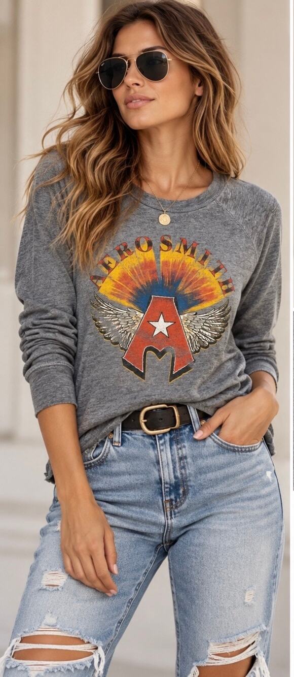 Aerosmith Vintage Graphic Long Sleeve Tee